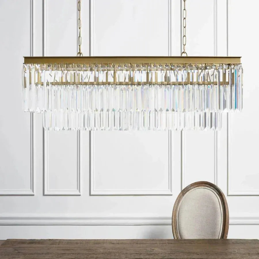 Layland Tiered Rectangular Chandelier-