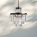 Layland Tiered Round Chandelier Lighting-11-Light 20.5''-Matte Black-