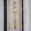 Light Luxury Crystal Layered Wall Lamp - Joyfuzzy