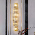 Light Luxury Crystal Layered Wall Lamp - Joyfuzzy