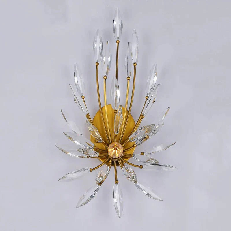 Lily Starburst Crystal Sputnik Wall Sconce - Joyfuzzy