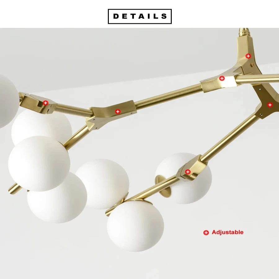 Lio Modern Tree Branch Ceiling Light Fixture - Gold48.4"(123cm)Warm Light 3000KJoyfuzzy