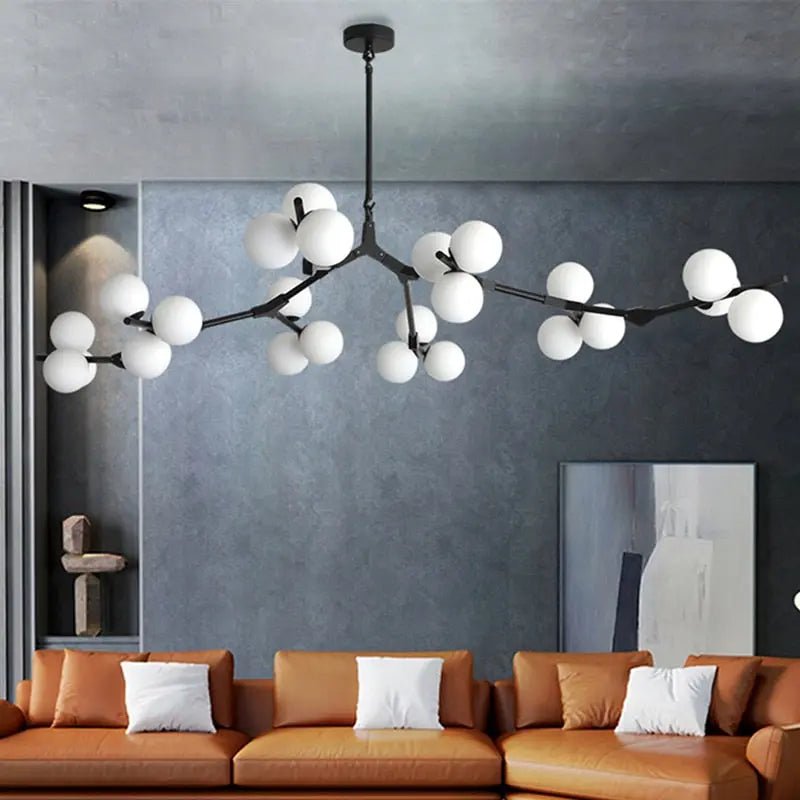Lio Modern Tree Branch Ceiling Light Fixture - Black48.4"(123cm)Warm Light 3000KJoyfuzzy