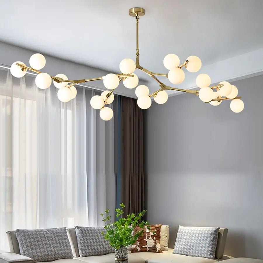 Lio Modern Tree Branch Ceiling Light Fixture - Gold48.4"(123cm)Warm Light 3000KJoyfuzzy