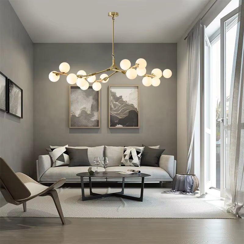 Lio Modern Tree Branch Ceiling Light Fixture - Gold48.4"(123cm)Warm Light 3000KJoyfuzzy