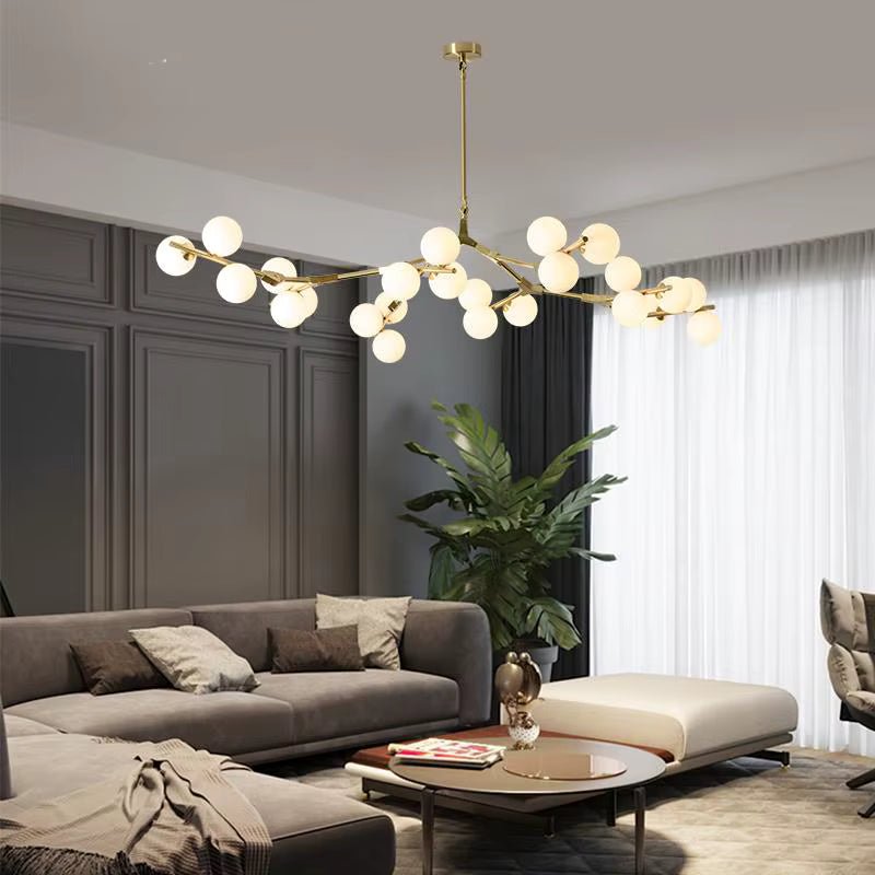 Lio Modern Tree Branch Ceiling Light Fixture - Gold48.4"(123cm)Warm Light 3000KJoyfuzzy