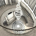 Long Crystal Tassel Rings Chandelier Extra Large Living Room Staircase High Ceiling Lighting Fixture - Joyfuzzy