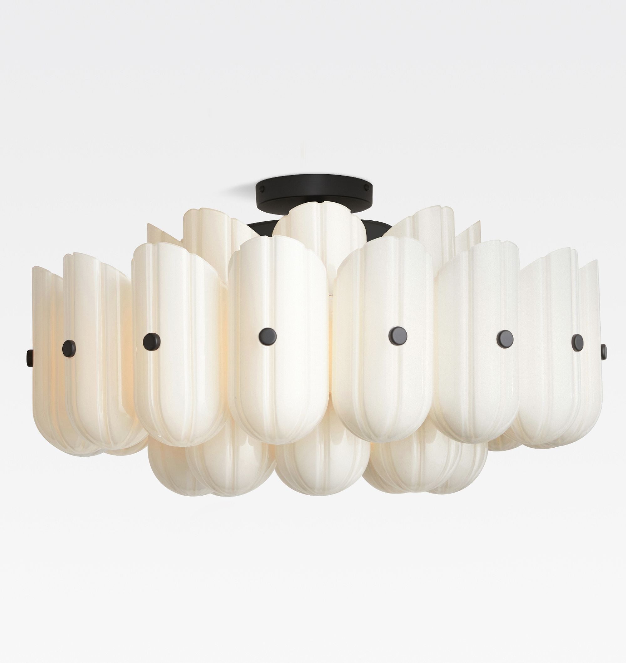 Lorna LED Double Tier Flush Mount 25" - BronzeJoyfuzzy