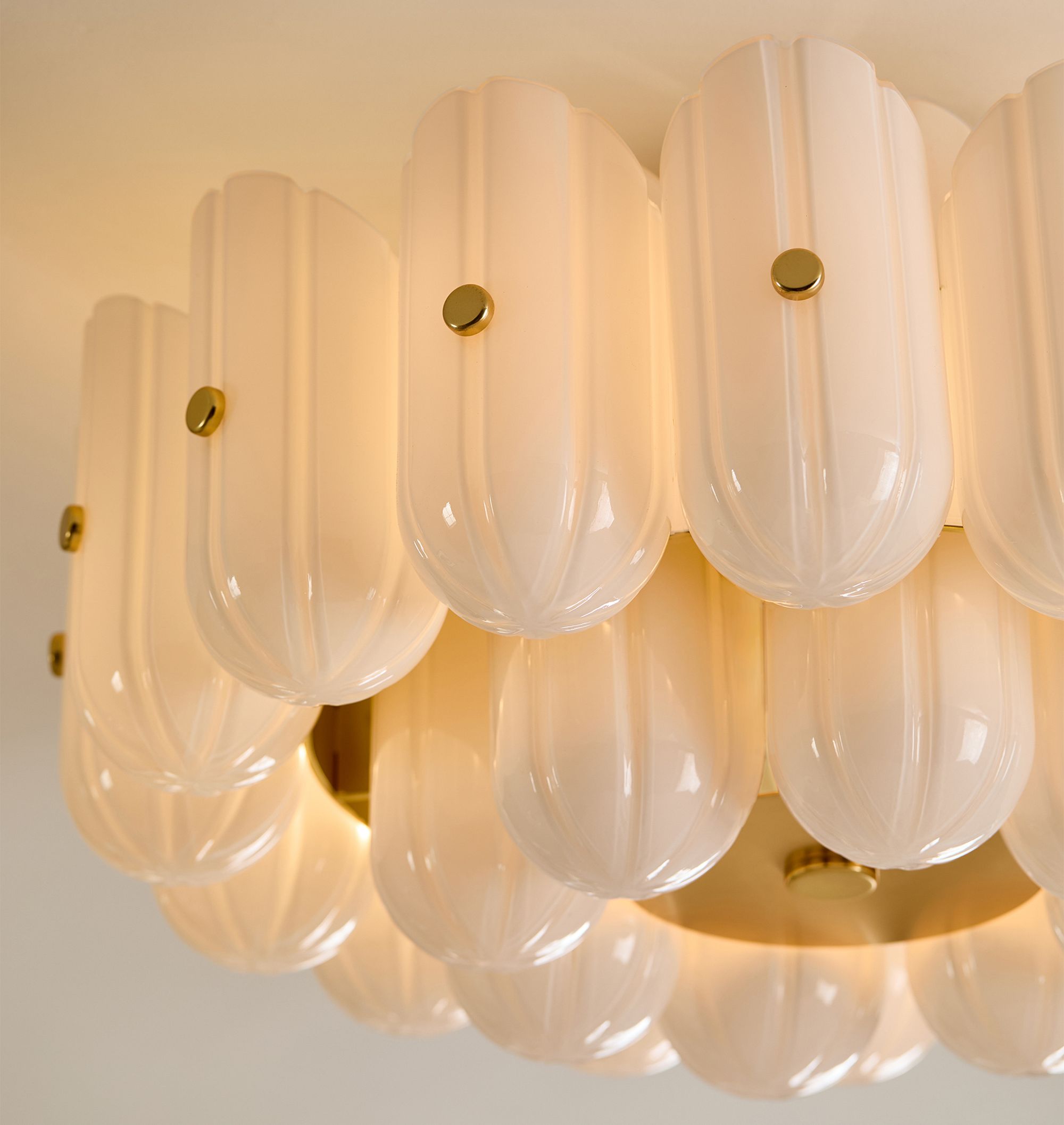 Lorna LED Double Tier Flush Mount 25" - BronzeJoyfuzzy