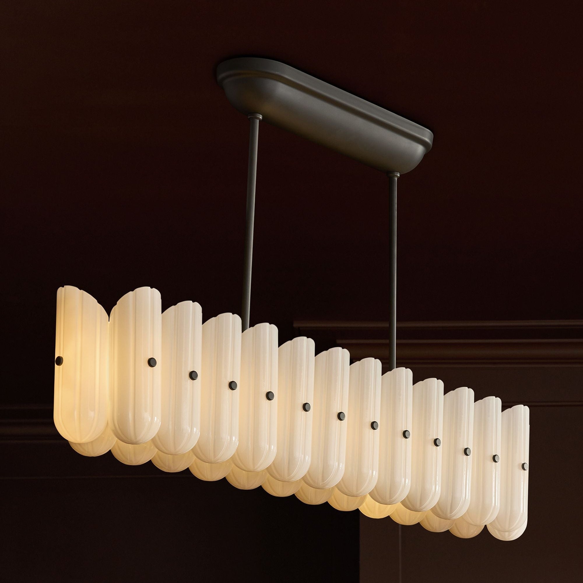Lorna LED Linear Chandelier 55" - BronzeJoyfuzzy