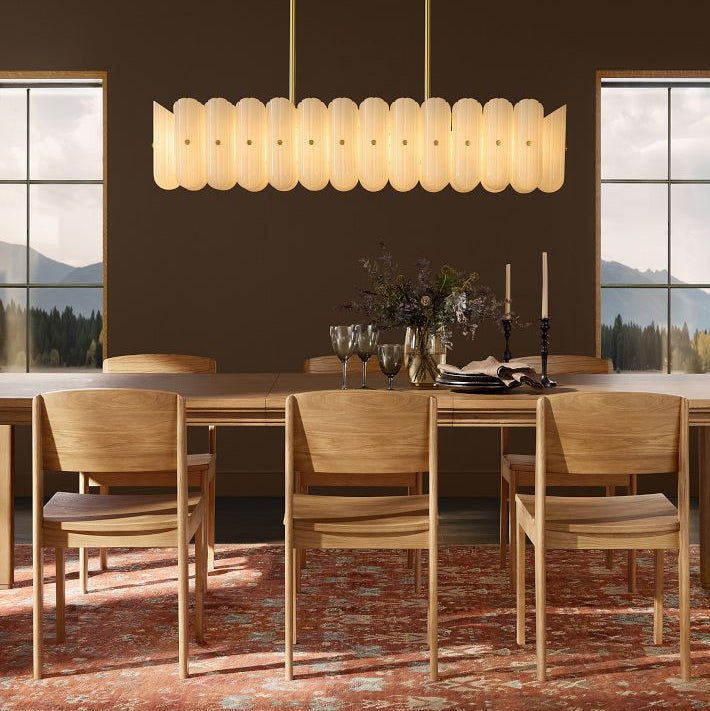 Lorna LED Linear Chandelier 55" - Polished NickelJoyfuzzy