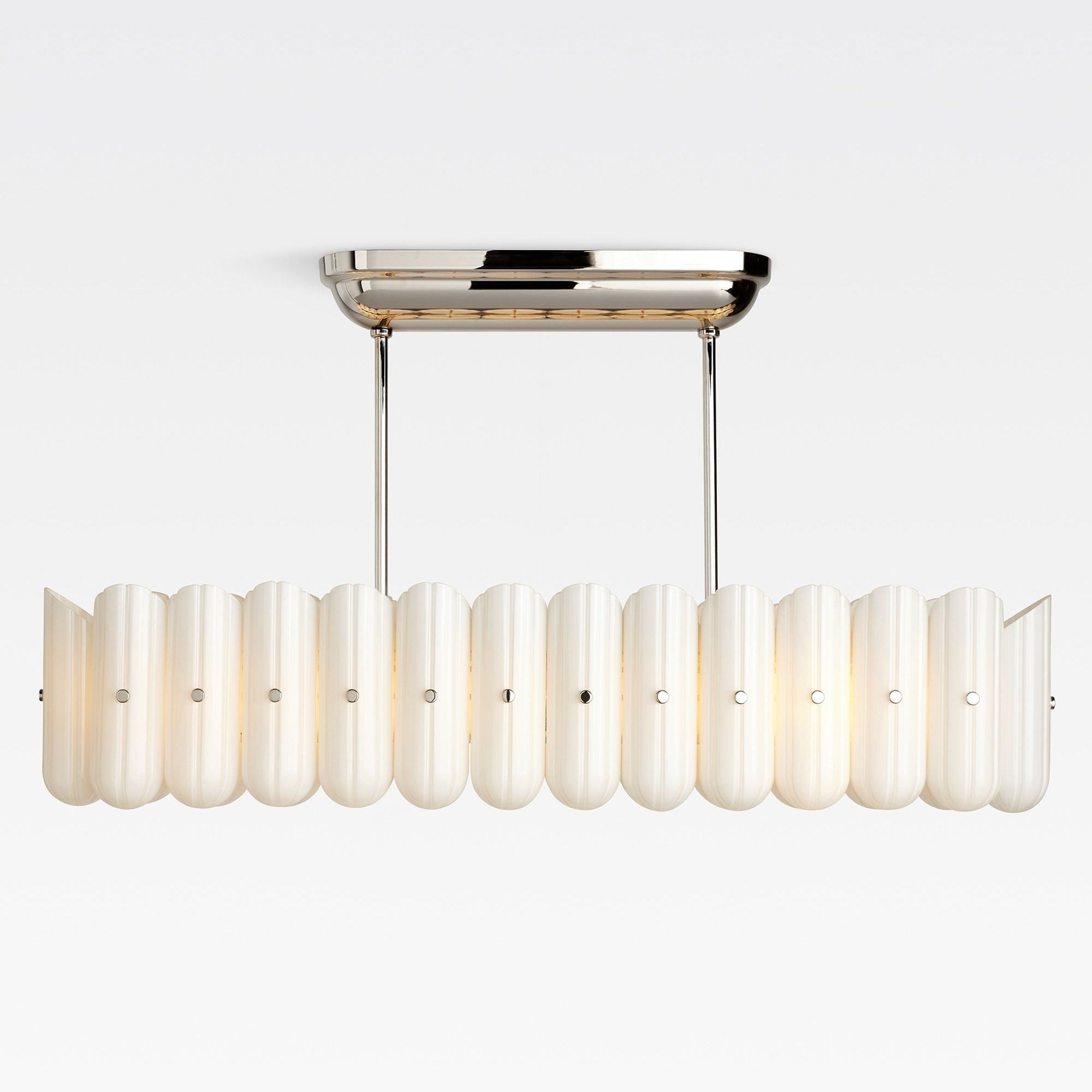Lorna LED Linear Chandelier 55" - Polished NickelJoyfuzzy