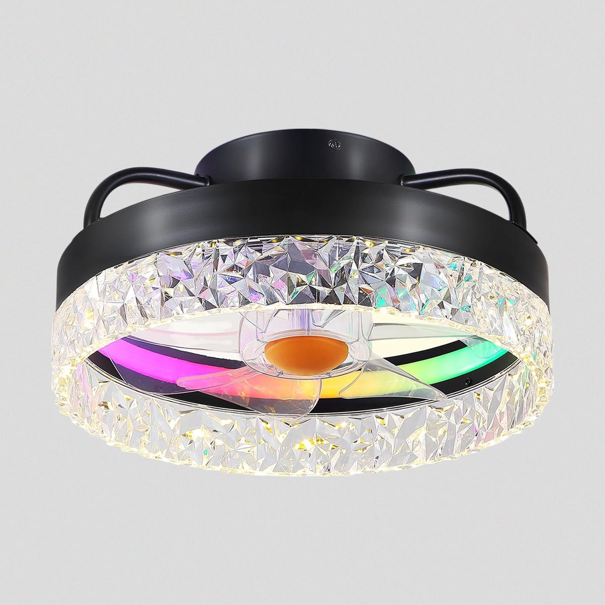 Low Profile Ceiling Fan Light with Remote 13" - Joyfuzzy