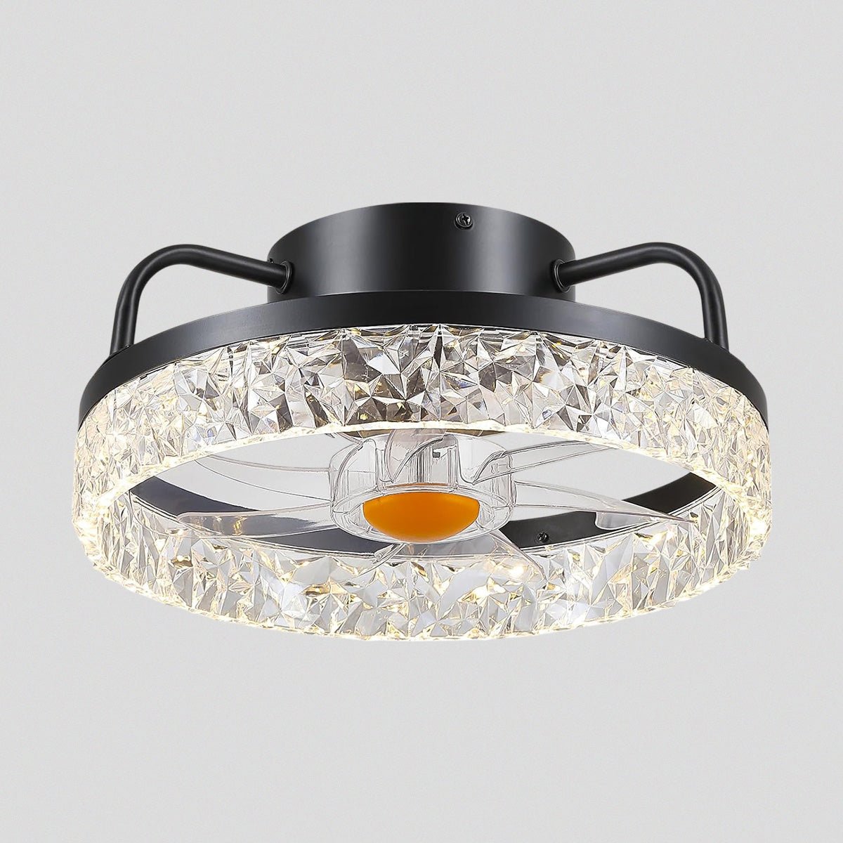 Low Profile Ceiling Fan Light with Remote 13" - Joyfuzzy
