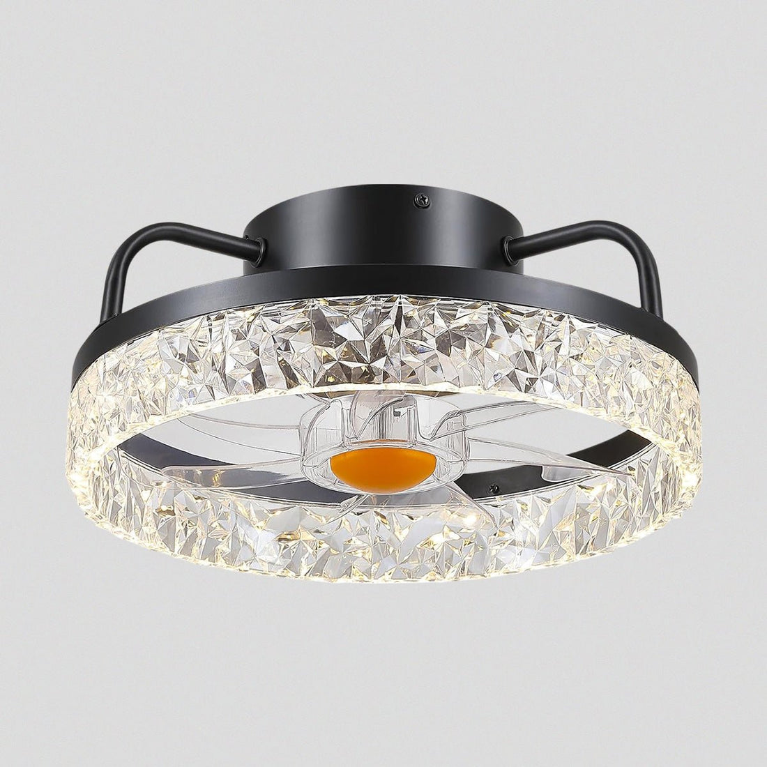 Low Profile Ceiling Fan Light with Remote 13" - Joyfuzzy