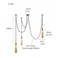 Luxury Alabaster Flint 3-Light LED Multi-Drop Pendant Light-Pendant for living room,Pendant for kitchen,Pendant for bathrooms,Pendant for bedrooms,Pendant for foyer,Pendant for stairways,Pendant for dining room-Joyfuzzy