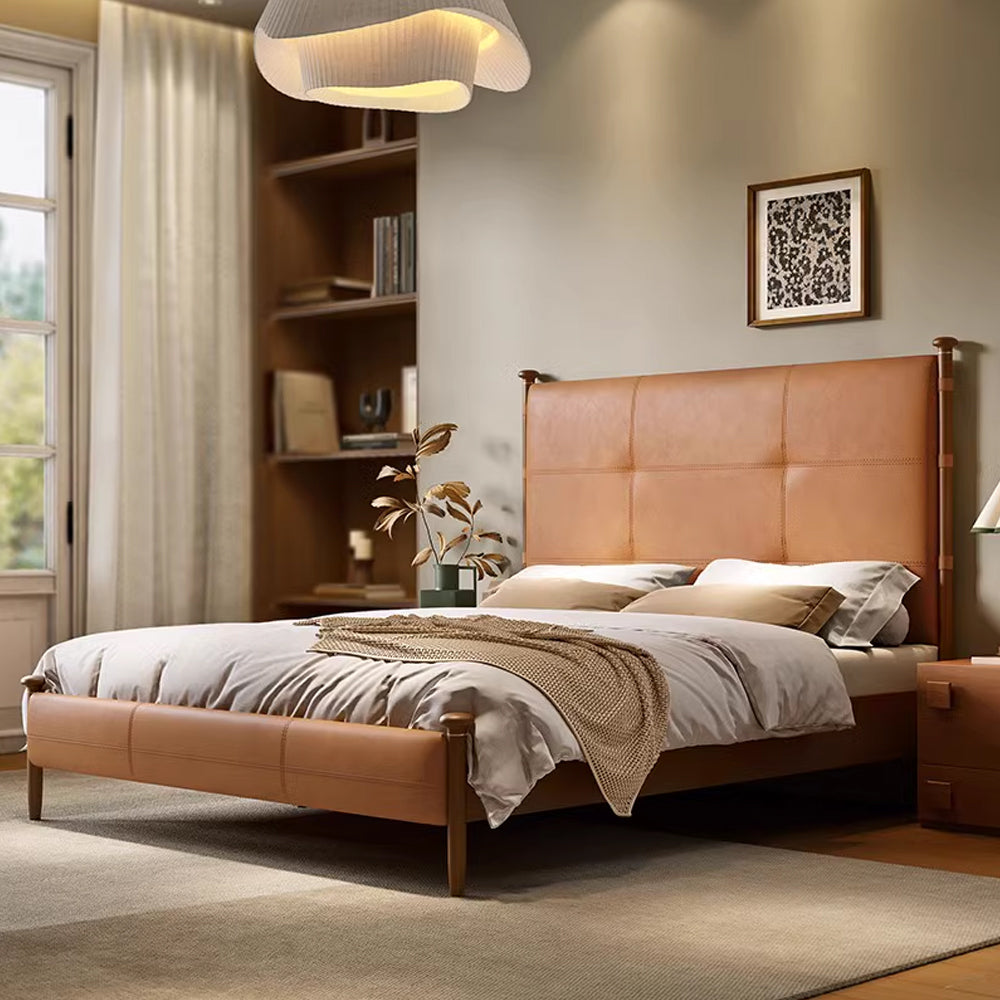 Mid-Century Ash Wood Bed Frame image 3