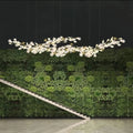 Luxury Ceramic Ginkgo Linear Chandelier-Chandelier-106''-
