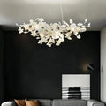 Luxury Ceramic Ginkgo Linear Chandelier-Chandelier-31