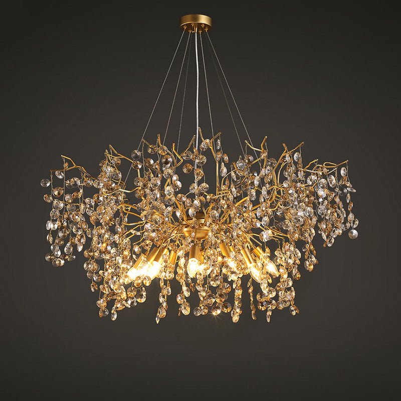 Luxury Crystal Branch Chandelier 39.4"D - Joyfuzzy