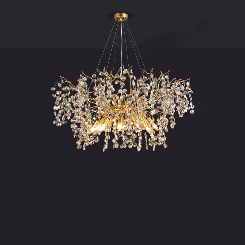 Luxury Crystal Branch Chandelier 39.4"D - Joyfuzzy