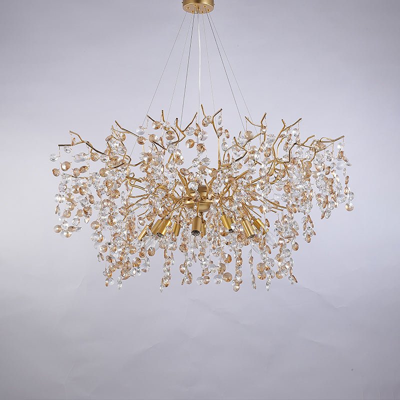 Luxury Crystal Branch Chandelier 39.4"D - Joyfuzzy