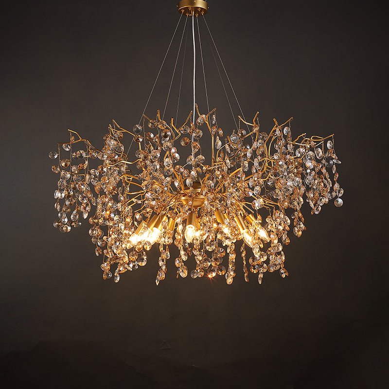 Luxury Crystal Branch Chandelier 39.4"D - Joyfuzzy