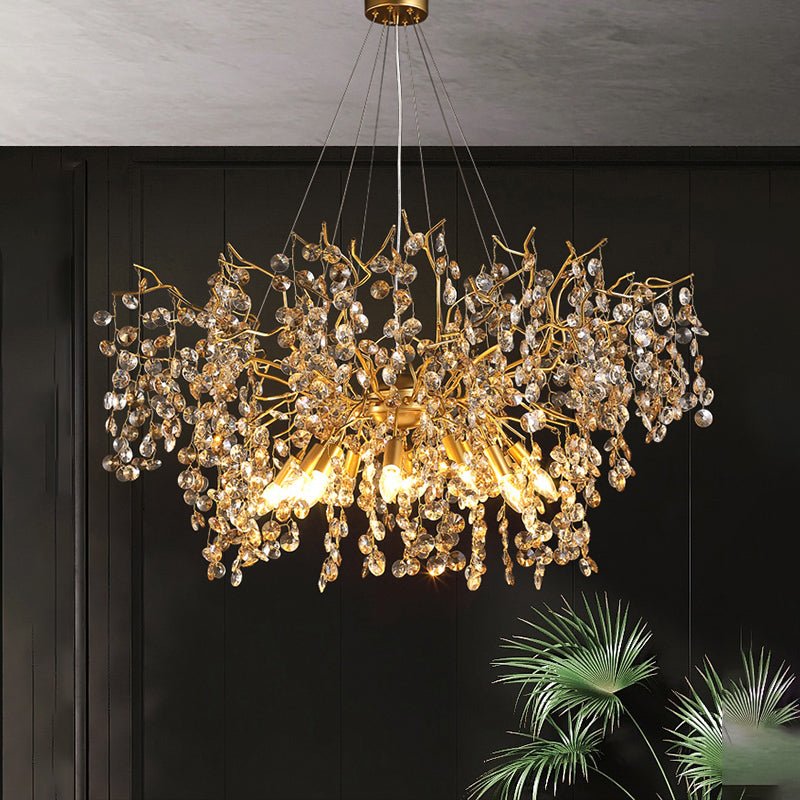 Luxury Crystal Branch Chandelier 39.4"D - Joyfuzzy