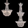 Luxury Empire Branch Crystal Chandelier Pendant Light for Entryway and Foyer - D31.5