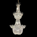 Luxury Empire Branch Crystal Chandelier Pendant Light for Entryway and Foyer - D27.60'' * H58.27'' / 18 LightsWarm LightJoyfuzzy