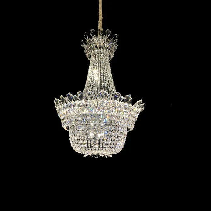 Luxury Empire Branch Crystal Chandelier Pendant Light for Entryway and Foyer - D19.7" *H23.6"Warm LightJoyfuzzy