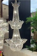 Luxury Empire Branch Crystal Chandelier Pendant Light for Entryway and Foyer - D19.7