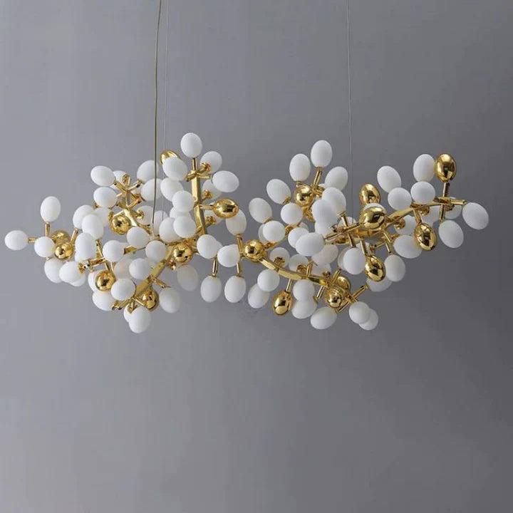 Luxury Escamoles Modern Linear Grape Chandelier - Small: 39.4" LJoyfuzzy