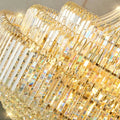 Luxury Extra Large Crystal Chandelier Round Ceiling Light Fixture for Foyer, Entryway & Entrance - Joyfuzzy