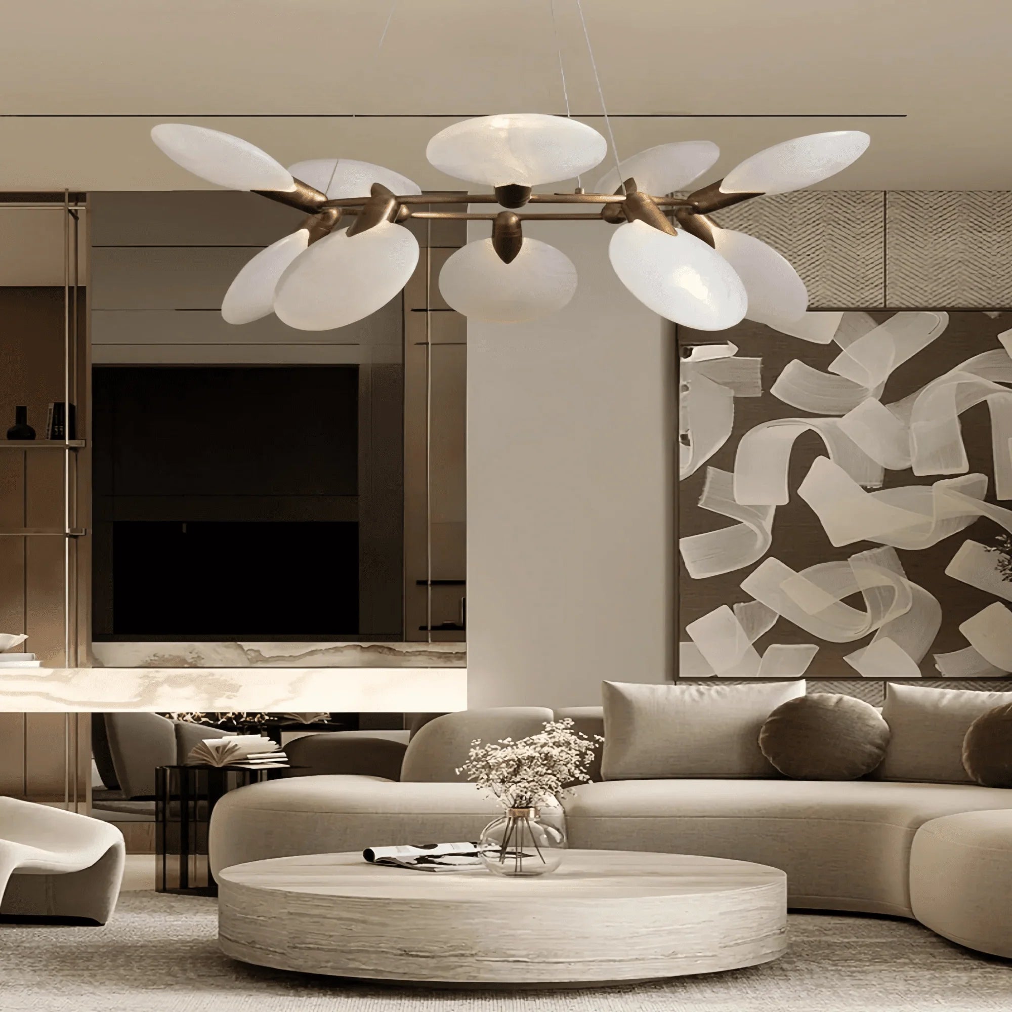 Lyla Halo Chandelier - Joyfuzzy