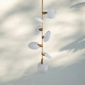 Lyla Pendant Modern Alabaster Pendant for Staircase Foyer - Joyfuzzy