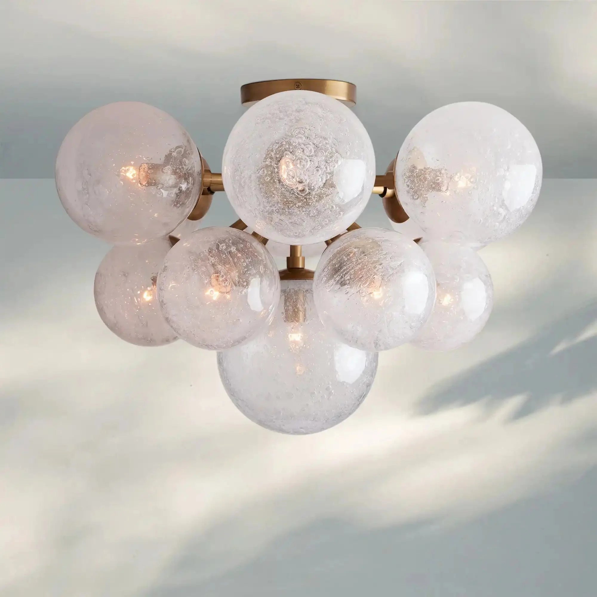 Mandoza Flushmount - BrassJoyfuzzy