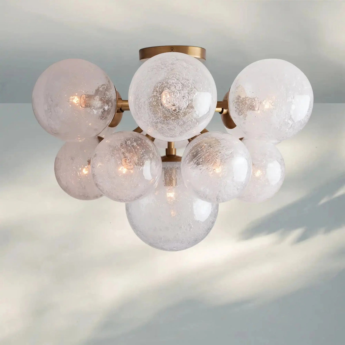 Mandoza Flushmount - BrassJoyfuzzy