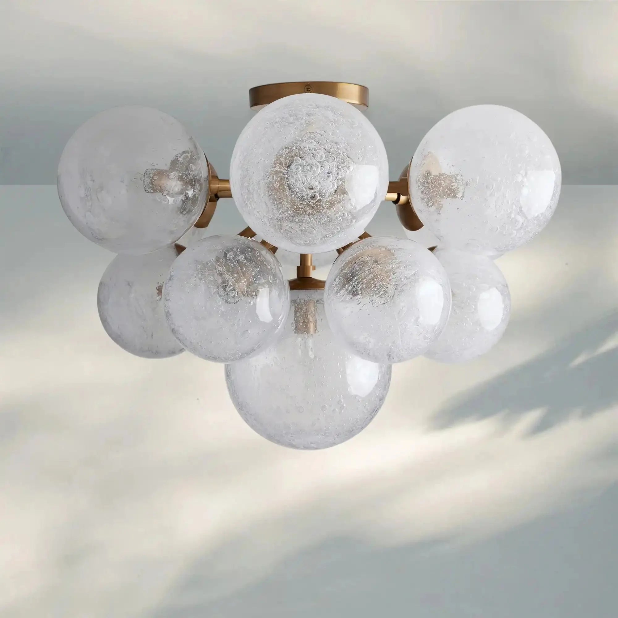 Mandoza Flushmount - BrassJoyfuzzy