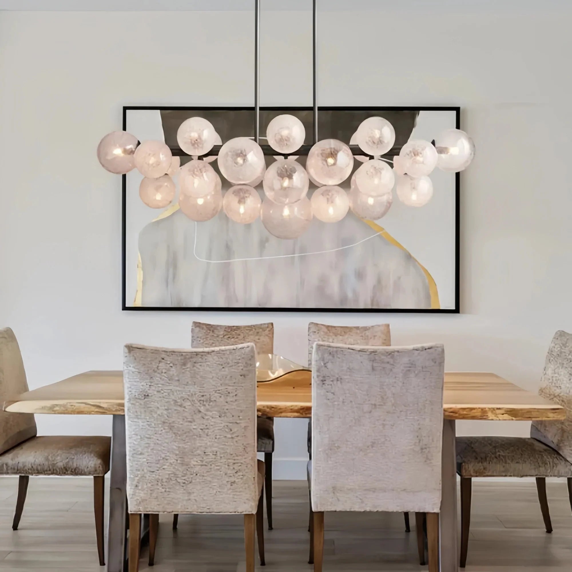 Mandoza Linear Chandelier - NickelJoyfuzzy