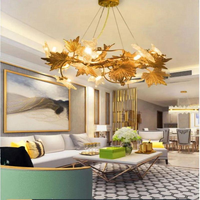 Maple Leaf Branch Chandelier - D120cm (D47¼")Joyfuzzy
