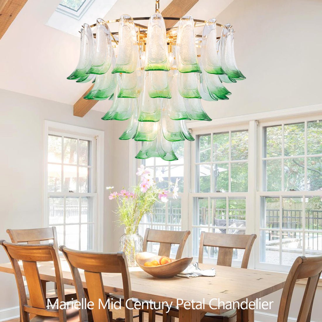 Marielle Mid Century Petal Chandelier - Joyfuzzy