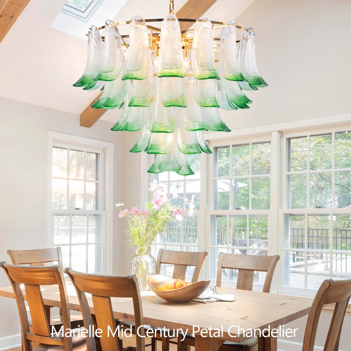 Marielle Mid Century Petal Chandelier - Joyfuzzy