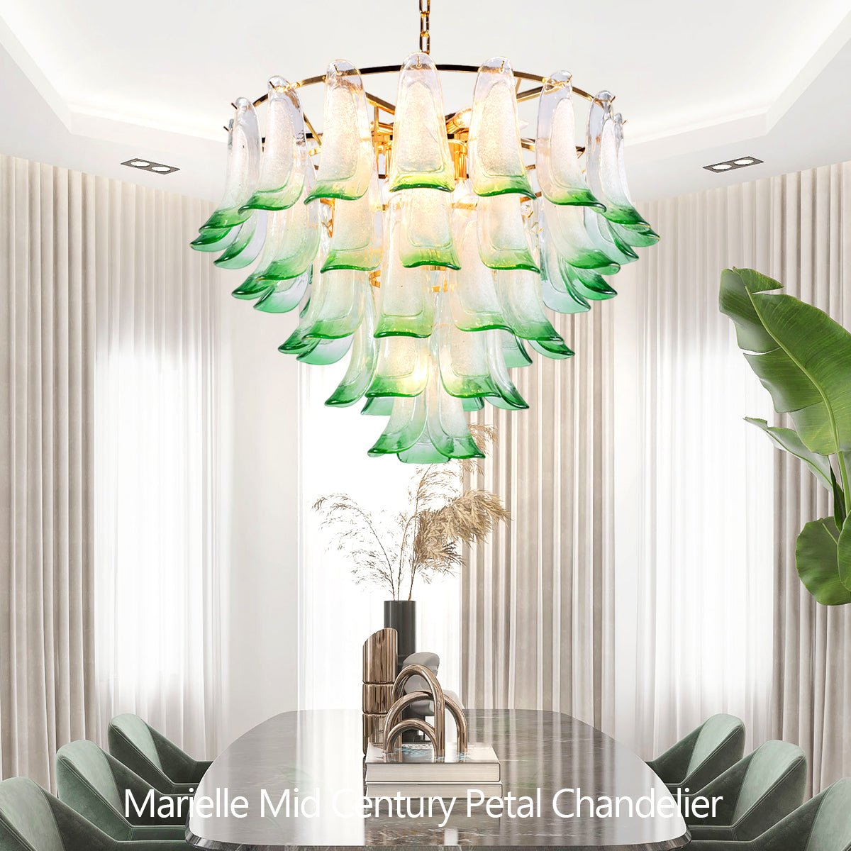 Marielle Mid Century Petal Chandelier - Joyfuzzy