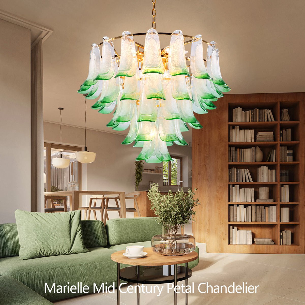 Marielle Mid Century Petal Chandelier - Joyfuzzy