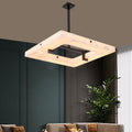 Maxine Modern Square Alabaster Living Room Chandelier - Joyfuzzy