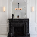 Maxine Modern Square Alabaster Living Room Chandelier - Joyfuzzy