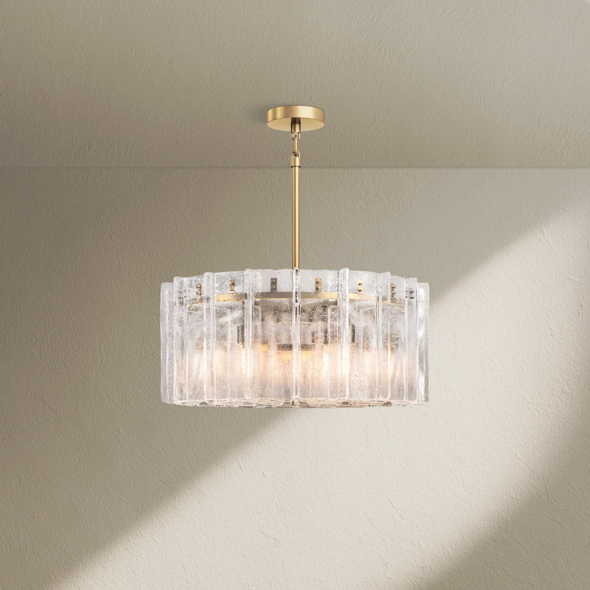 Lafz Clear Glass Round Chandelier 36"48"