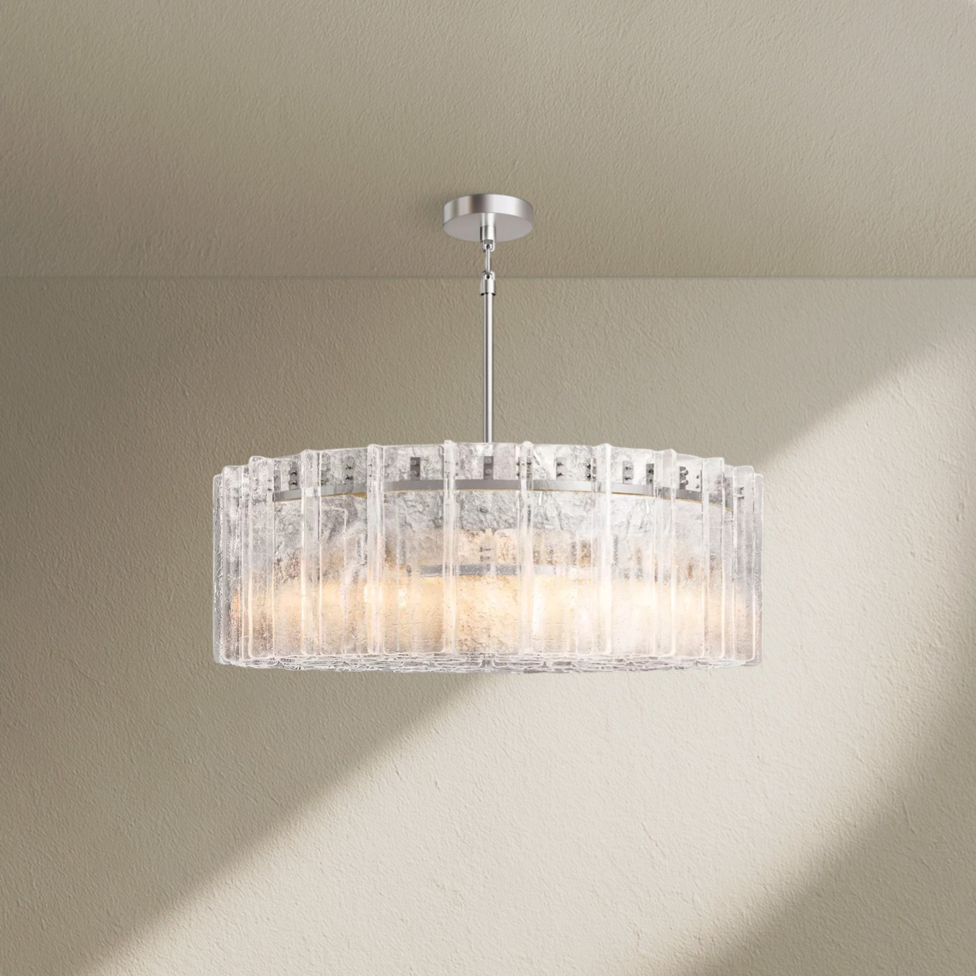 Lafz Clear Glass Round Chandelier 36"48"