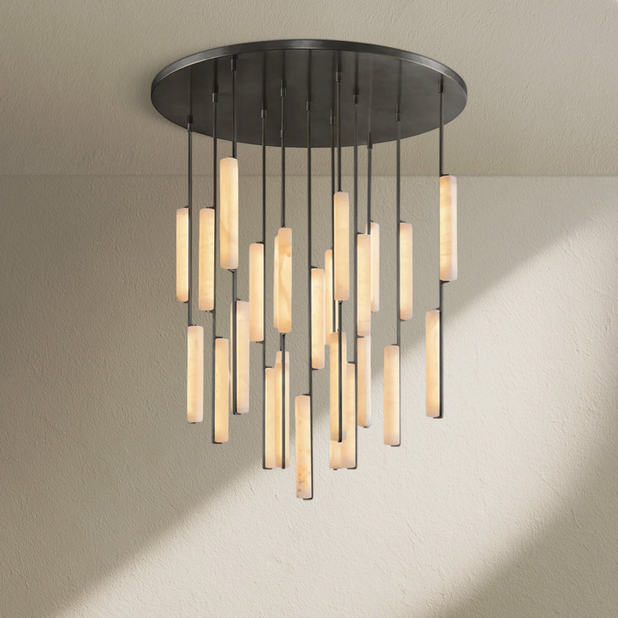 Aufz Alabaster Round Chandelier